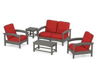 Thumbnail for Trex Rockport Club 6-Piece Deep Seating Conversation Set