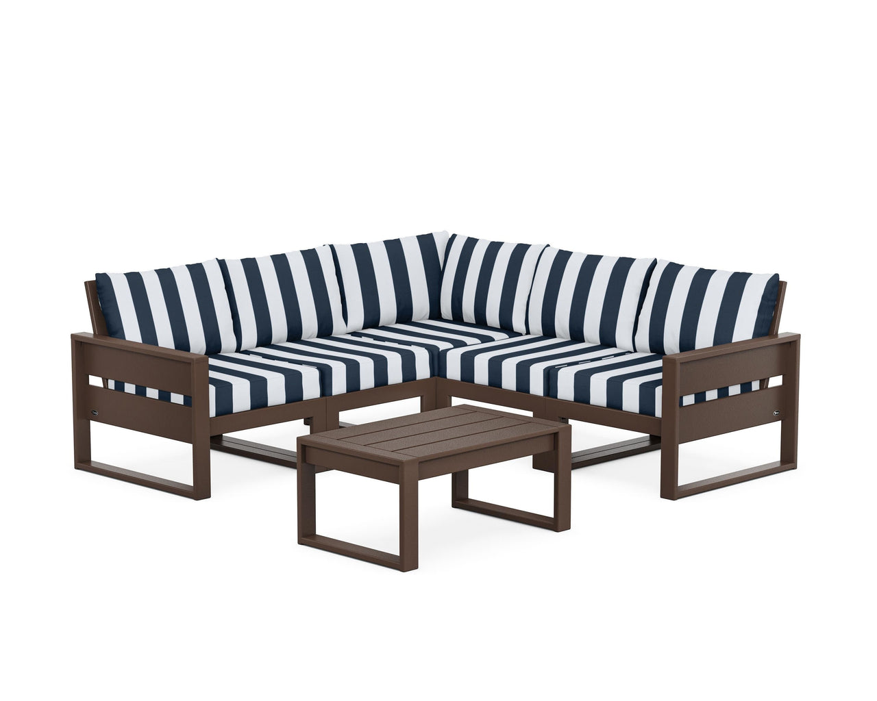 Trex Eastport 6-Piece Deep Seating Sectional + Coffee Table Set