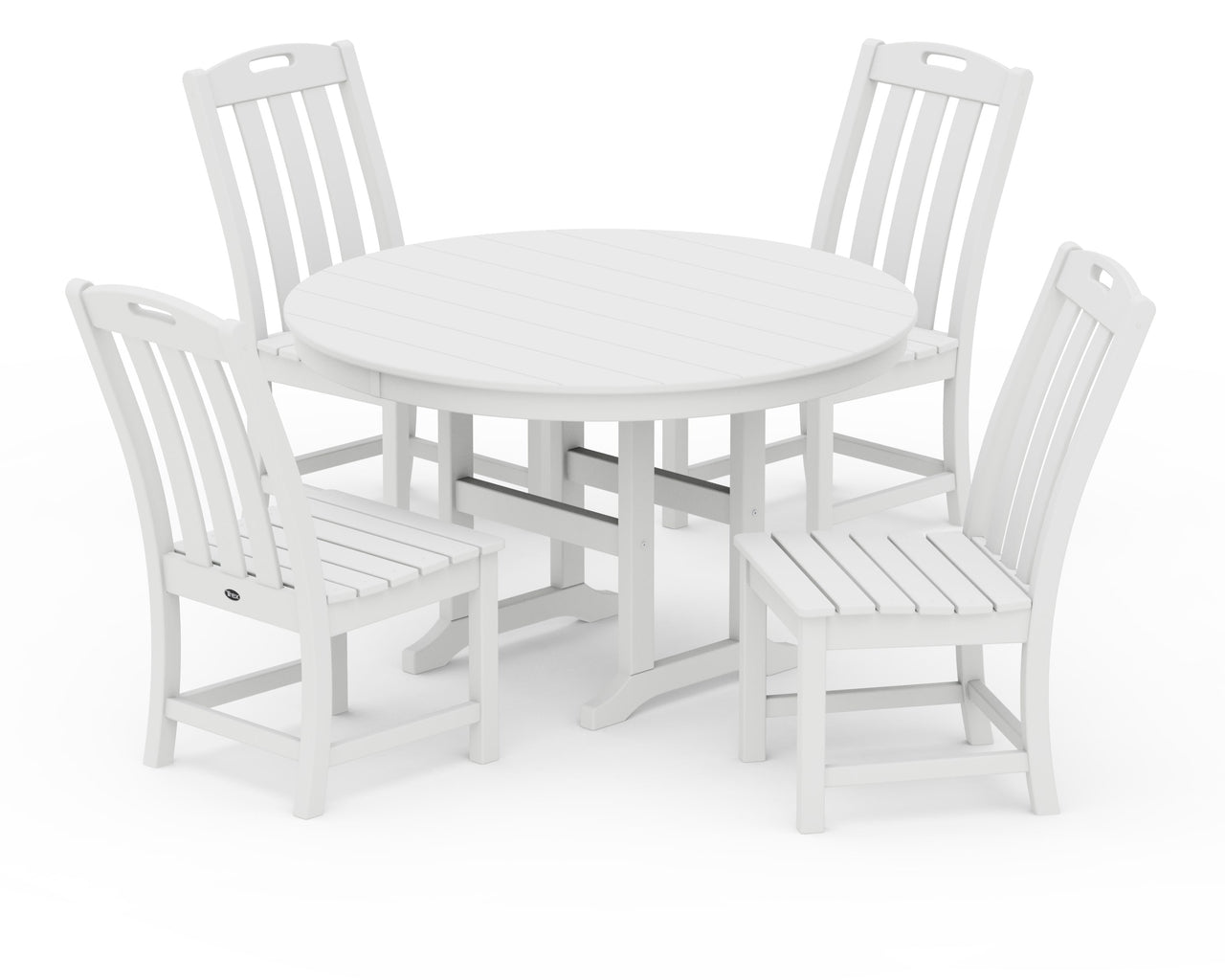 Trex Yacht Club 5-Piece Round Side Chair Dining Set