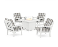 Thumbnail for Trex Cape Cod 5-Piece Deep Seating Set with Fire Pit Table