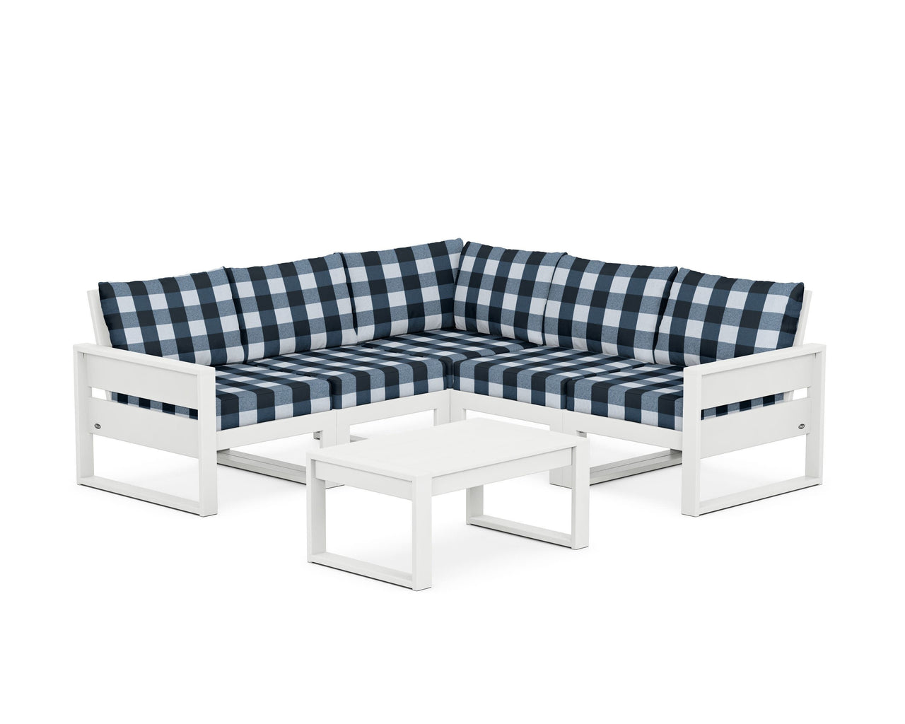Trex Eastport 6-Piece Deep Seating Sectional + Coffee Table Set