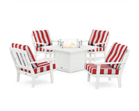 Thumbnail for Trex Cape Cod 5-Piece Deep Seating Set with Fire Pit Table