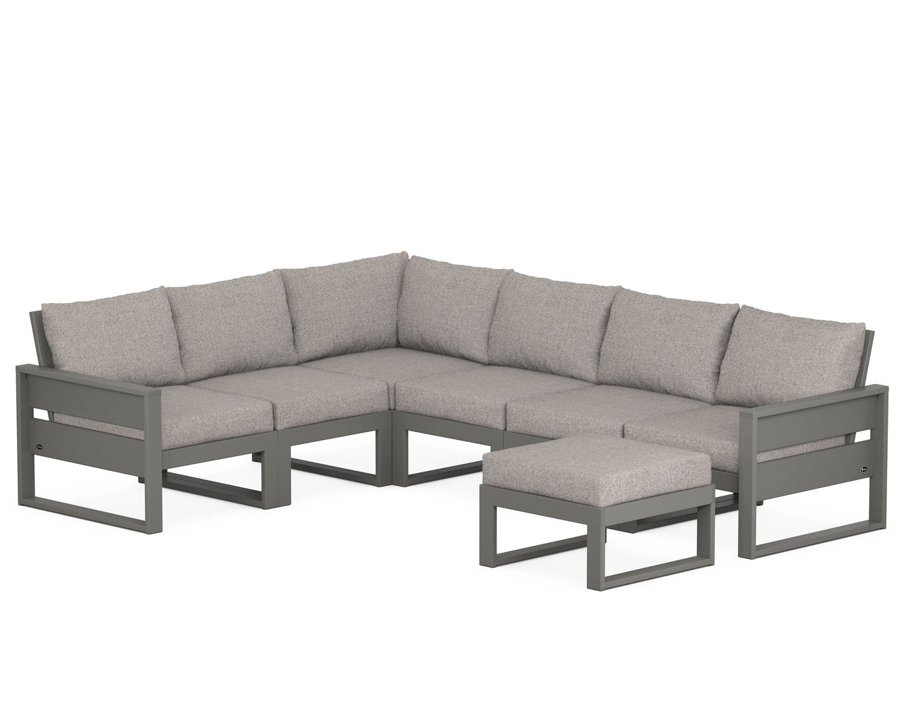 Trex Eastport 6-Piece Sectional with Ottoman