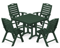 Thumbnail for Trex Yacht Club Highback 5-Piece Farmhouse Trestle Dining Set