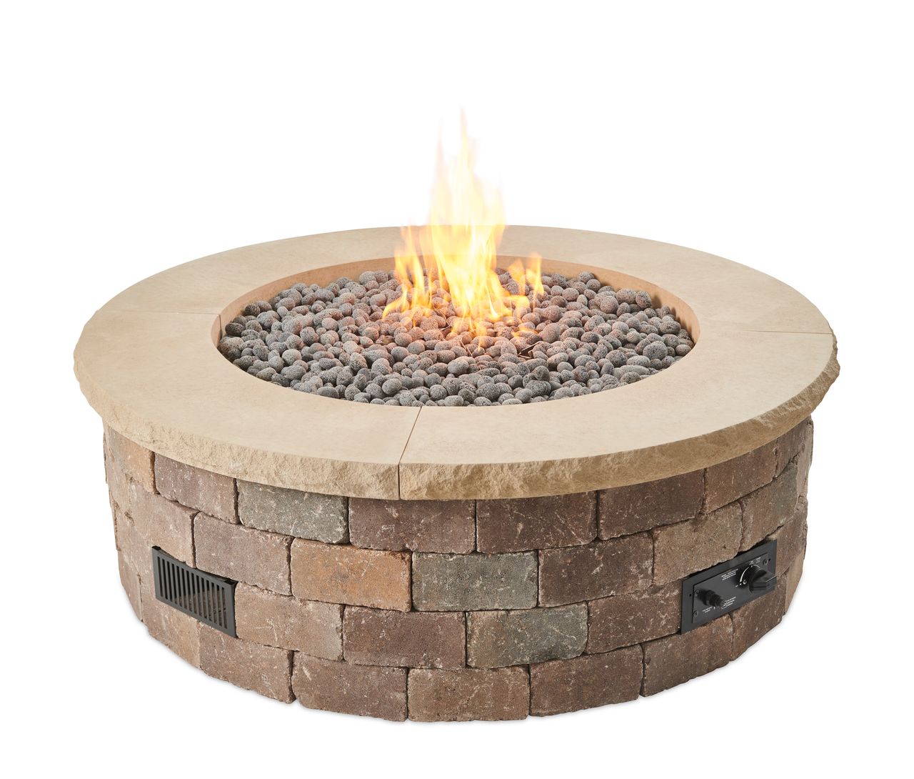 Bronson Block Gas Fire Pit Kit