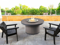 Thumbnail for Brooks Round Taupe Fire Pit TableBRK-20-19-K