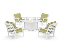 Thumbnail for Trex Yacht Club 5-Piece Deep Seating Set with Fire Pit Table