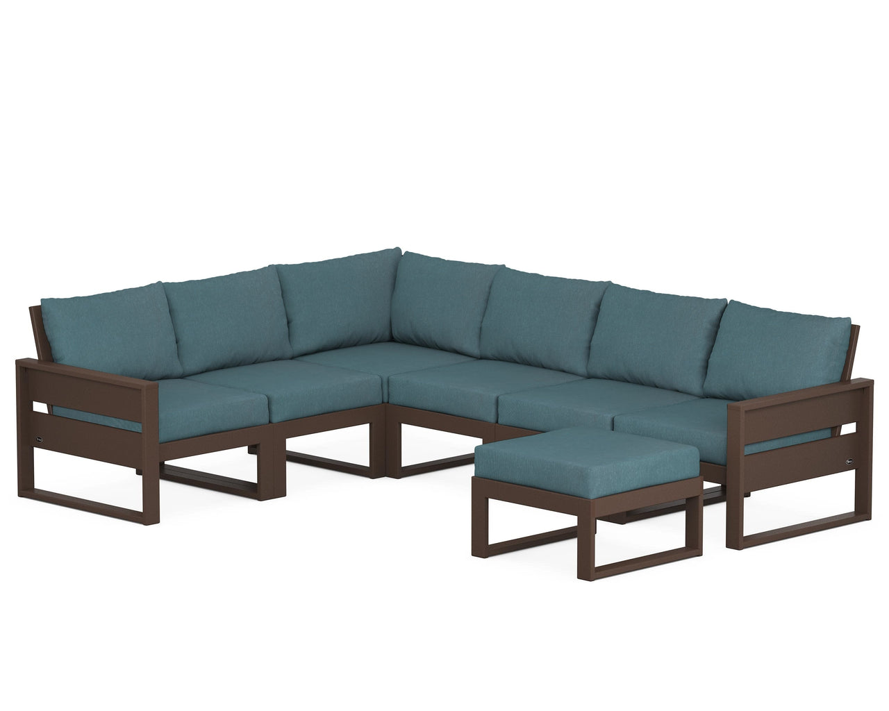 Trex Eastport 6-Piece Sectional with Ottoman