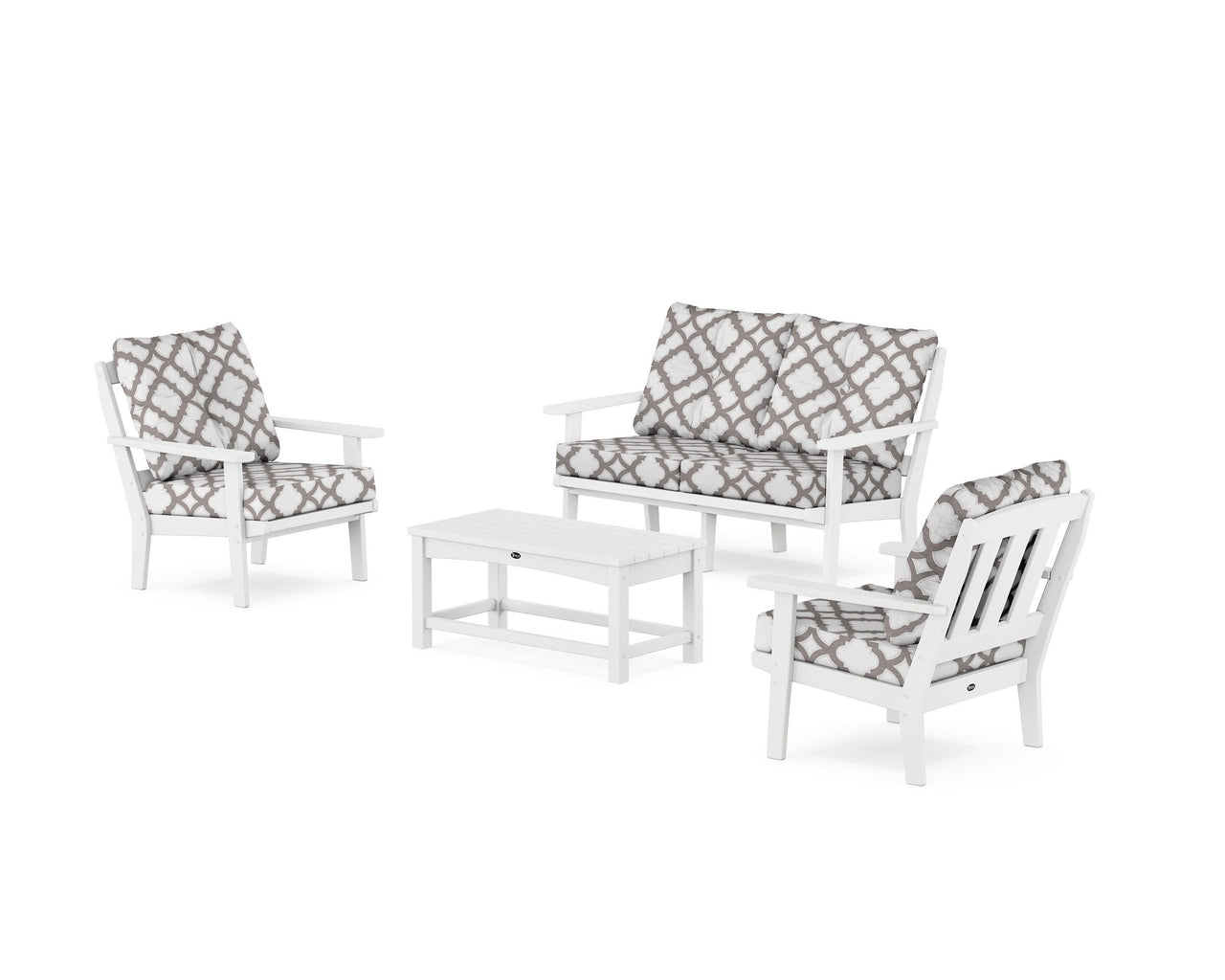 Trex Cape Cod 4-Piece Deep Seating Set with Loveseat