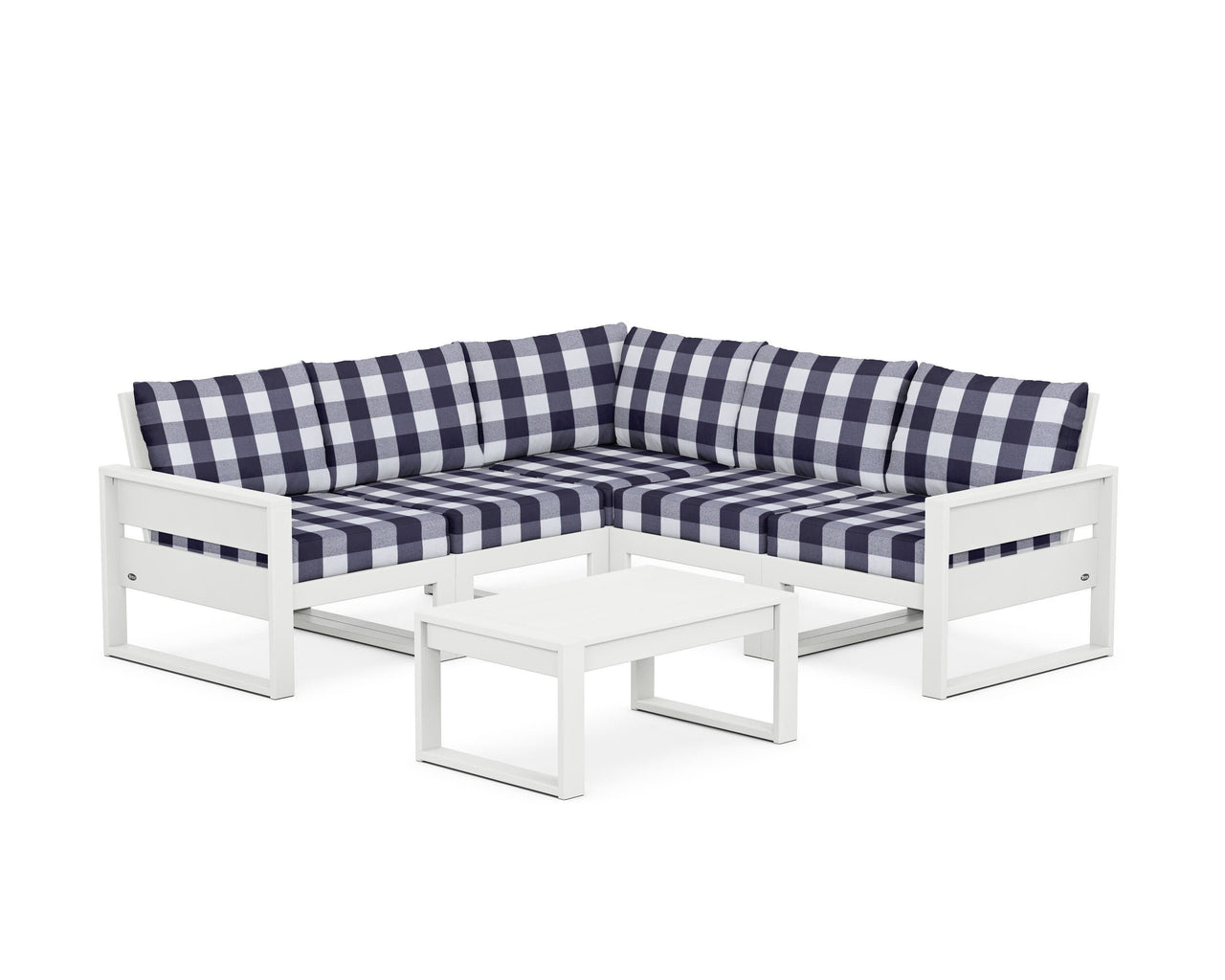 Trex Eastport 6-Piece Deep Seating Sectional + Coffee Table Set