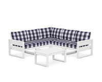 Thumbnail for Trex Eastport 6-Piece Deep Seating Sectional + Coffee Table Set