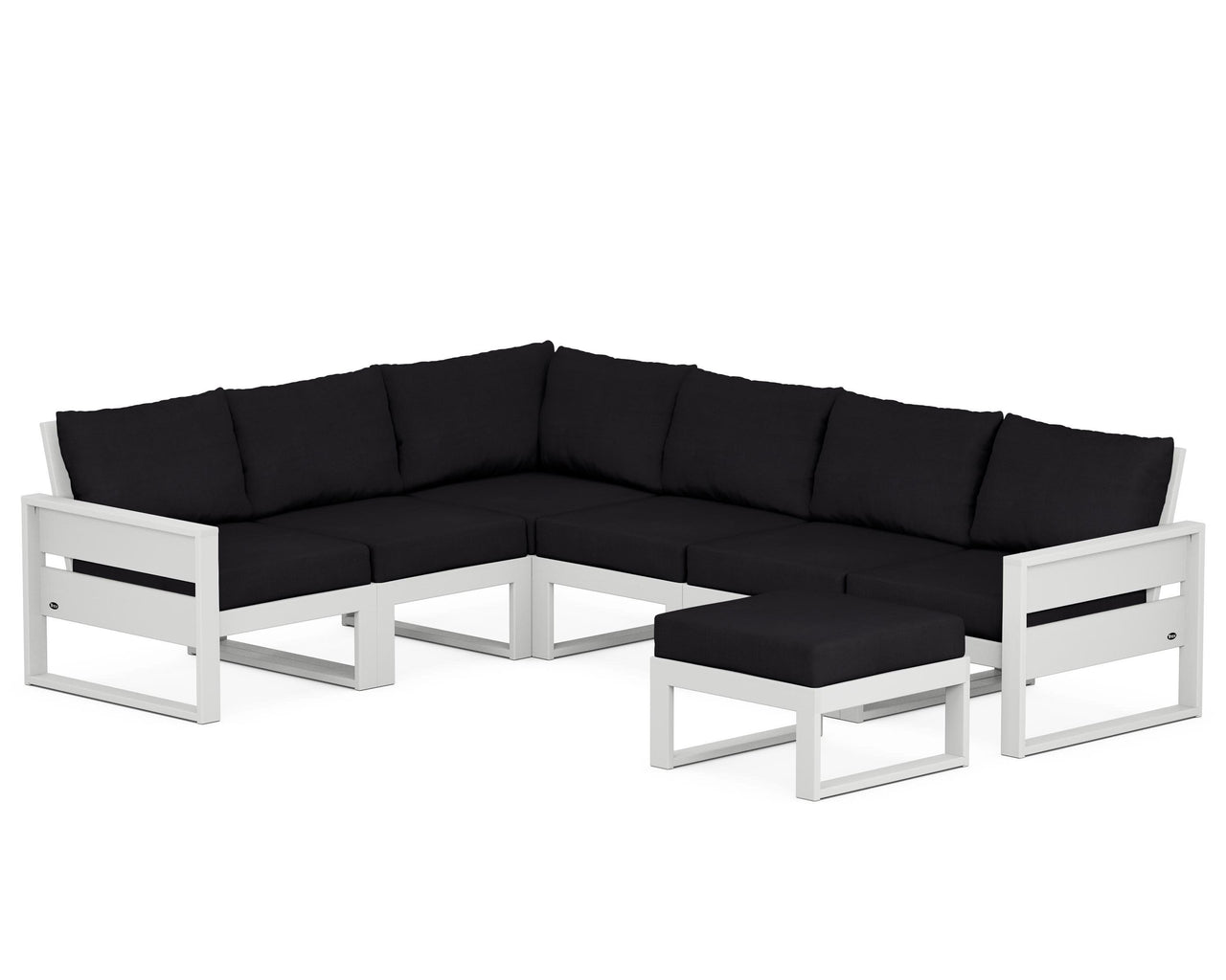 Trex Eastport 6-Piece Sectional with Ottoman