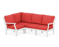 Thumbnail for Trex Yacht Club Modular 4-Piece Deep Seating Set