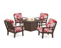 Thumbnail for Trex Cape Cod 5-Piece Deep Seating Set with Fire Pit Table