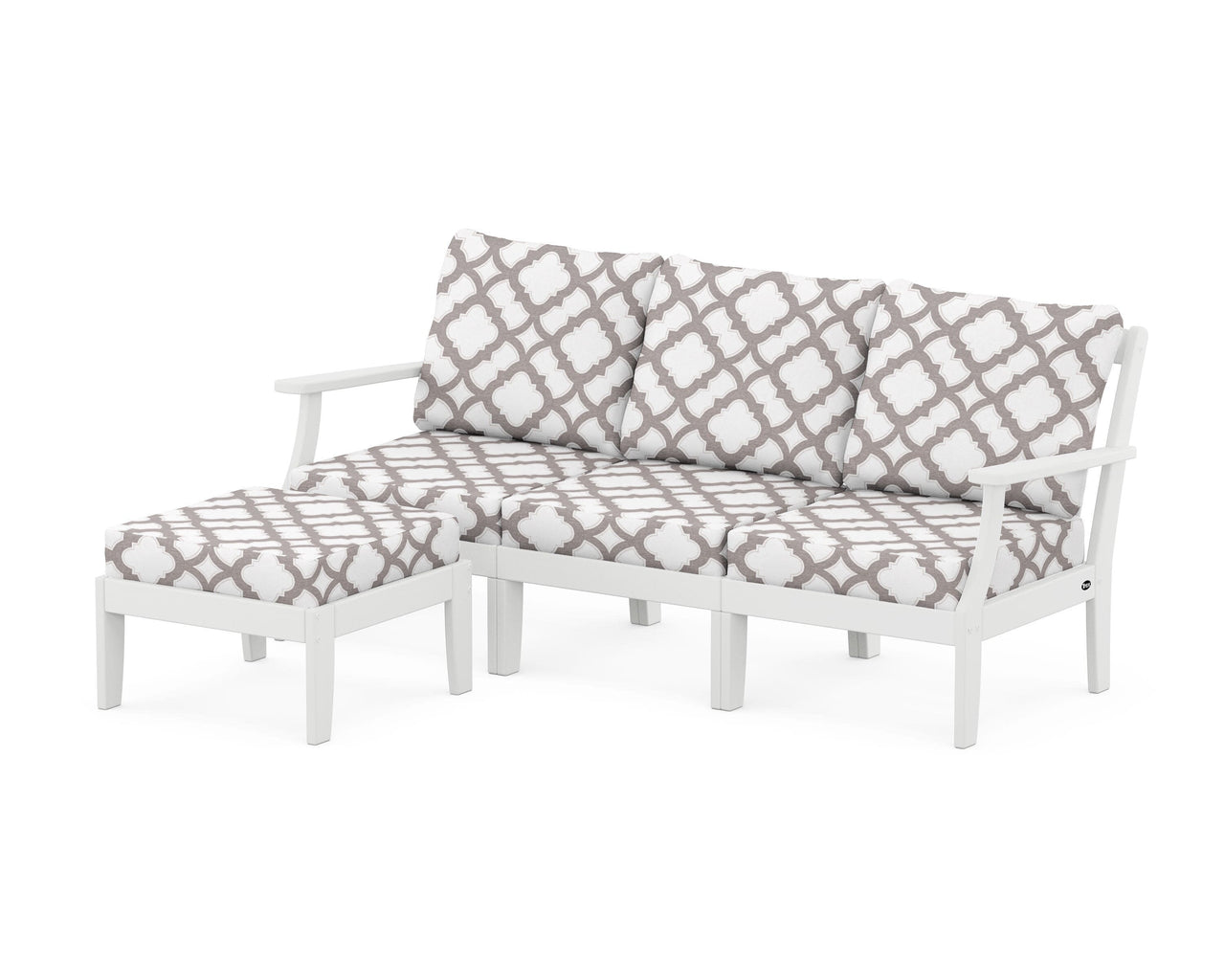 Trex Yacht Club Modular 4-Piece Deep Seating Set with Ottoman