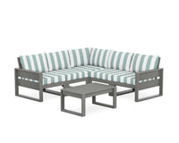 Thumbnail for Trex Eastport 6-Piece Deep Seating Sectional + Coffee Table Set