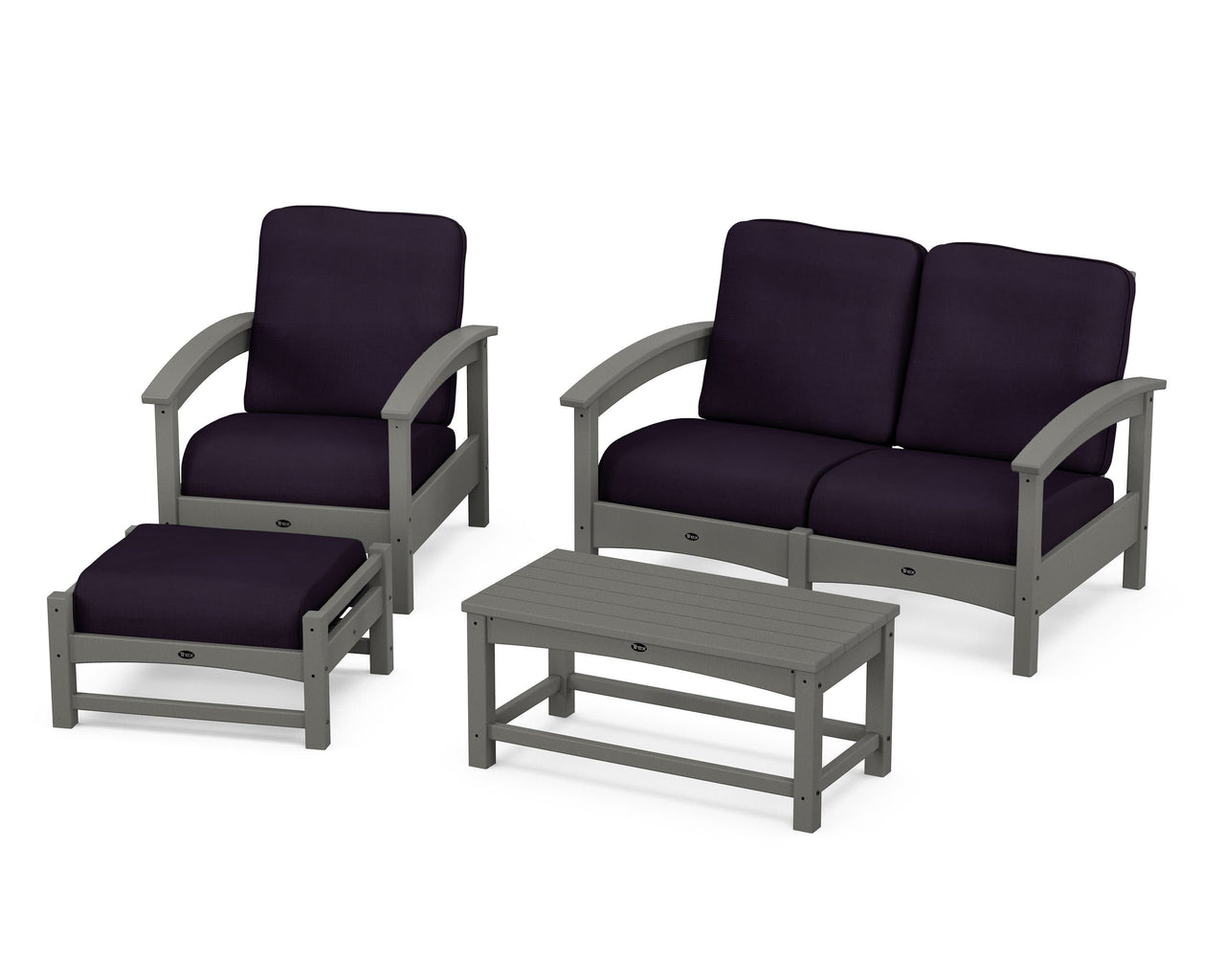Trex Rockport 4-Piece Deep Seating Conversation Group