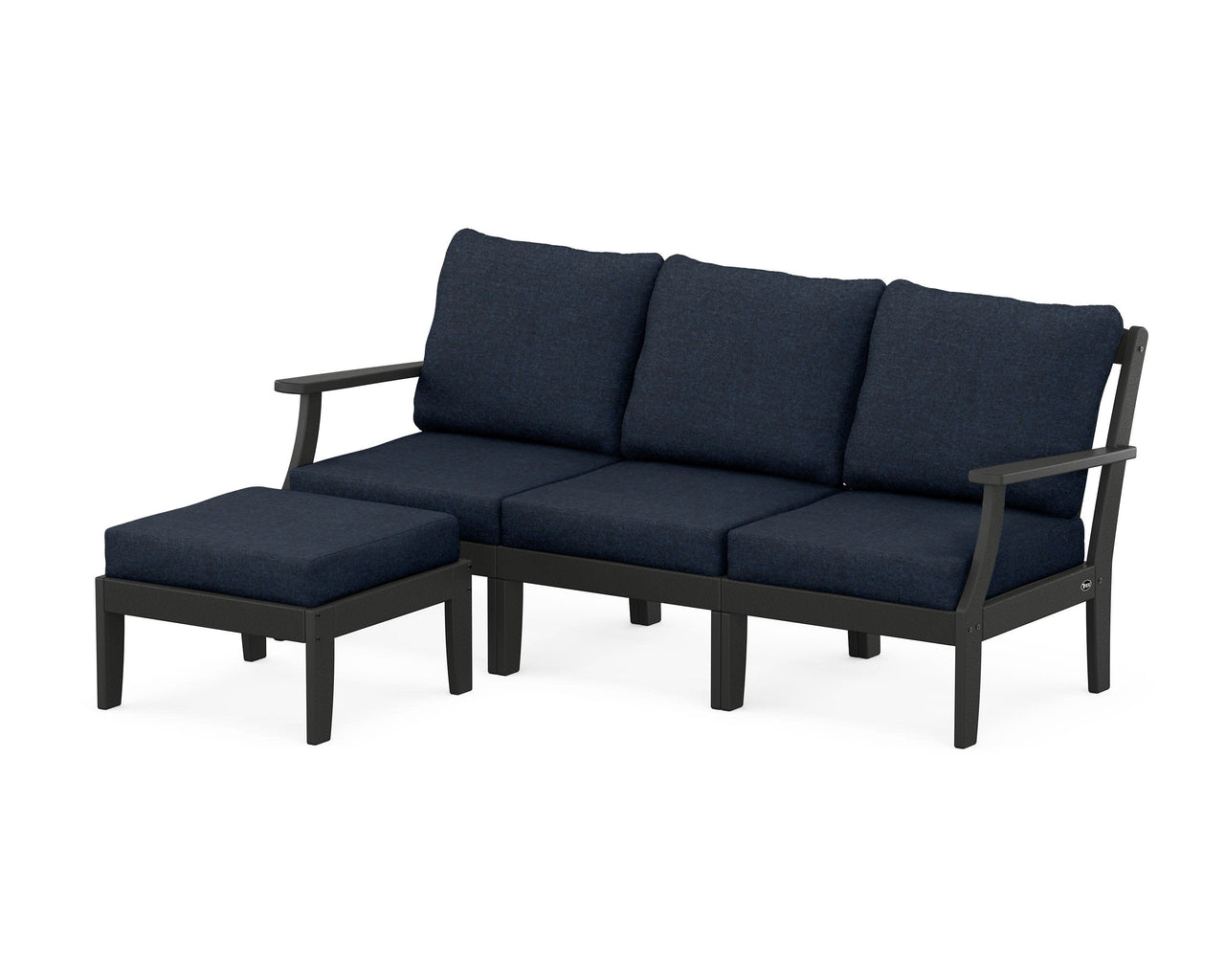 Trex Yacht Club Modular 4-Piece Deep Seating Set with Ottoman