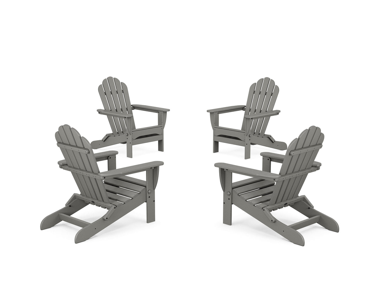 Trex 4-Piece Monterey Bay Folding Adirondack Chair Conversation Set