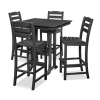 Thumbnail for POLYWOOD La Casa Cafe 5 Piece Farmhouse Trestle Bar Set