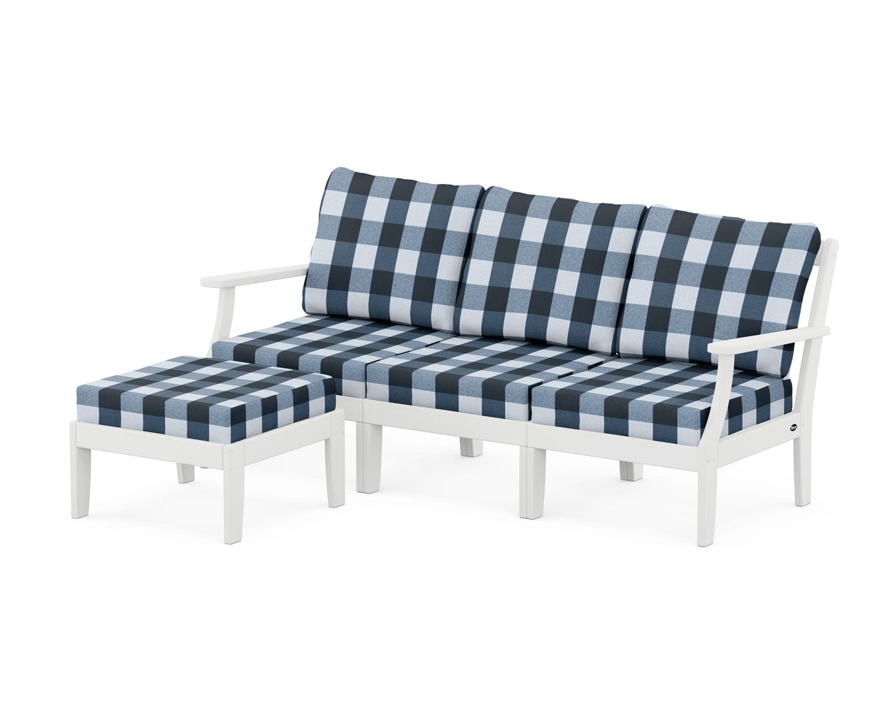 Trex Yacht Club Modular 4-Piece Deep Seating Set with Ottoman