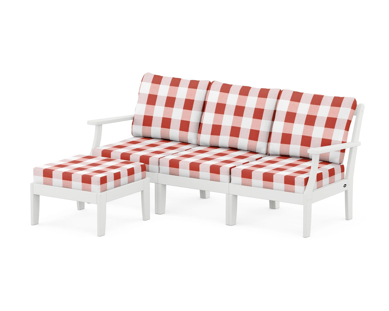 Trex Yacht Club Modular 4-Piece Deep Seating Set with Ottoman