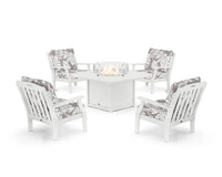 Thumbnail for Trex Yacht Club 5-Piece Deep Seating Set with Fire Pit Table