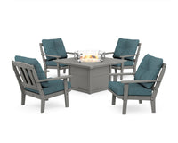 Thumbnail for Trex Cape Cod 5-Piece Deep Seating Set with Fire Pit Table