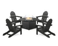 Thumbnail for Trex Cape Cod Adirondack 5-Piece Set with Round Fire Pit Table