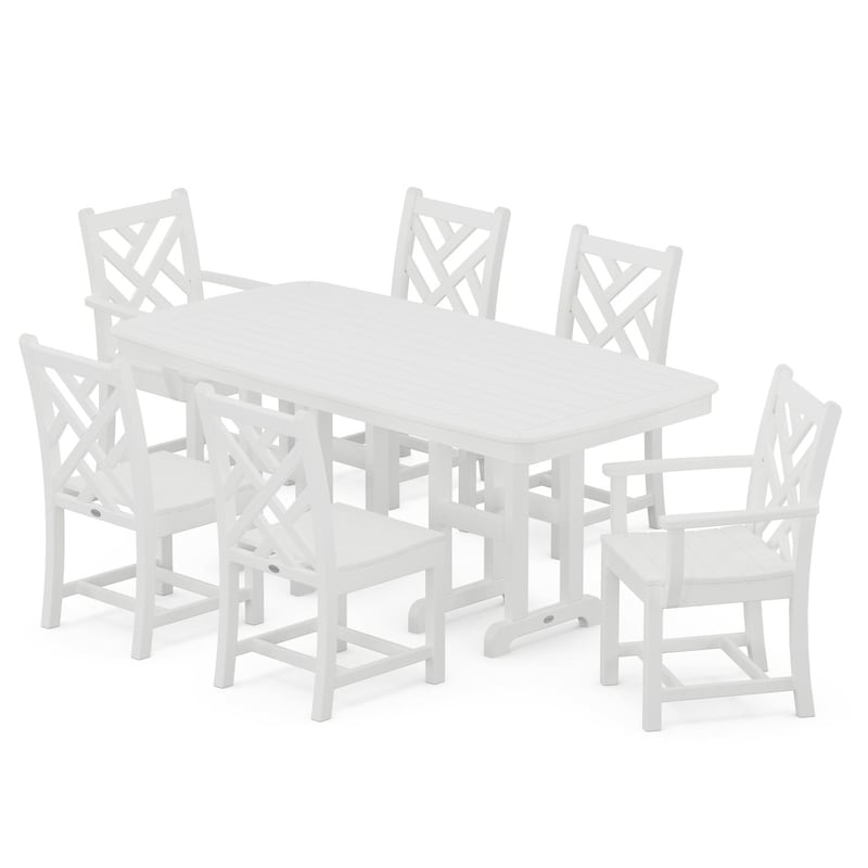 POLYWOOD Chippendale 7 Piece Dining Set