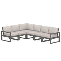 Thumbnail for POLYWOOD Edge 6 Piece Modular Deep Seating Set
