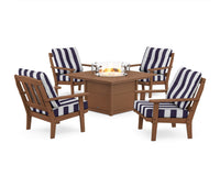 Thumbnail for Trex Cape Cod 5-Piece Deep Seating Set with Fire Pit Table