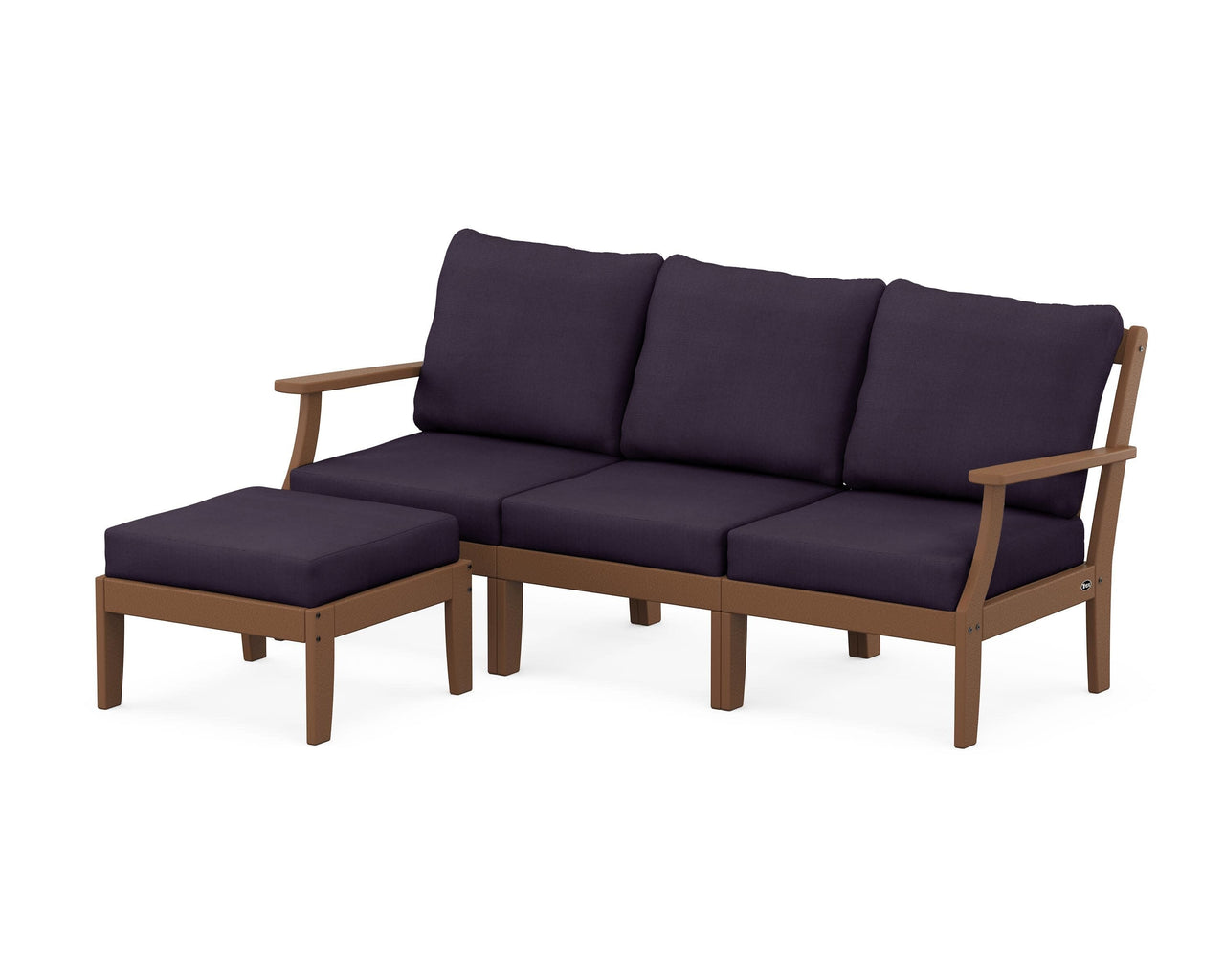 Trex Yacht Club Modular 4-Piece Deep Seating Set with Ottoman