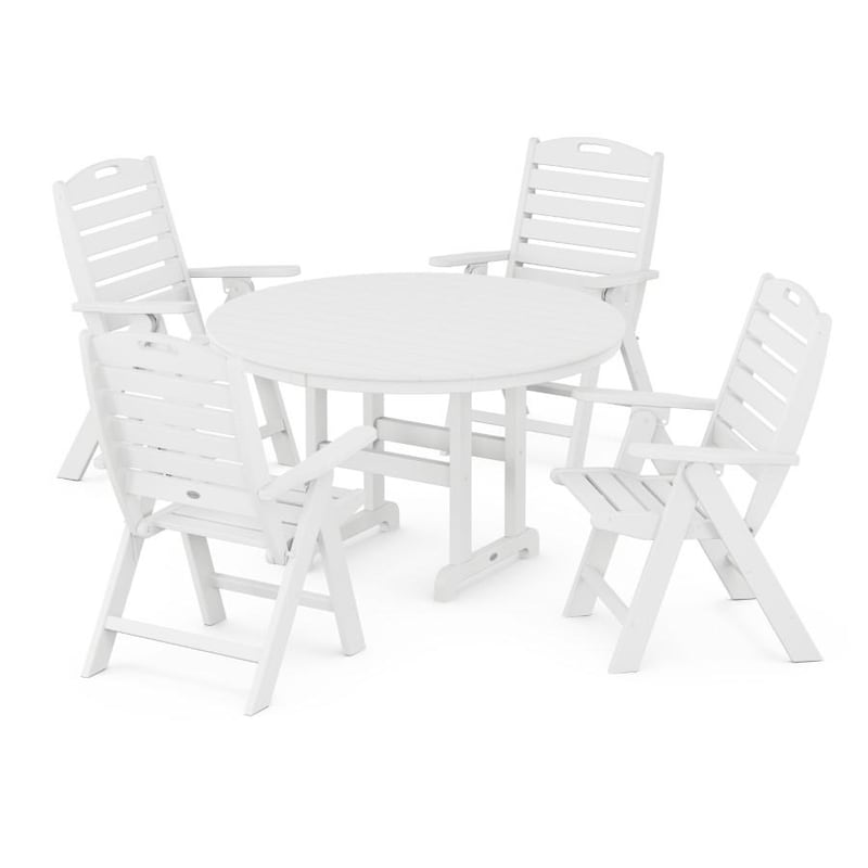 POLYWOOD Nautical 5 Piece Dining Set
