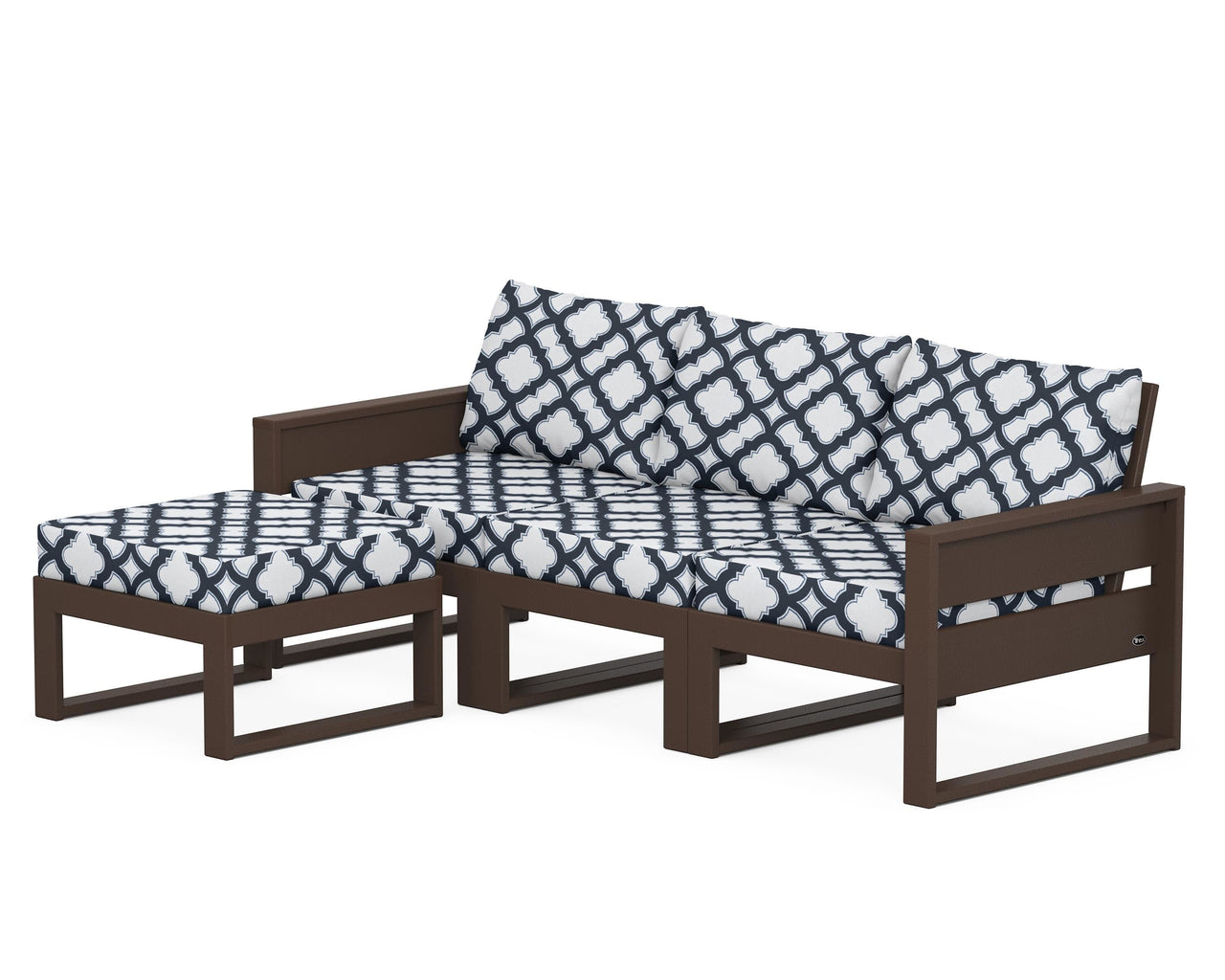 Trex Eastport 4- Piece Sectional with Ottoman