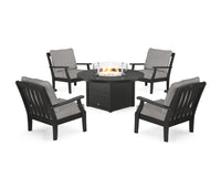 Thumbnail for Trex Yacht Club 5-Piece Deep Seating Set with Round Fire Pit Table