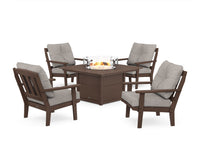 Thumbnail for Trex Cape Cod 5-Piece Deep Seating Set with Fire Pit Table