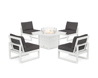 Thumbnail for Trex Eastport Modular 5-Piece Deep Seating Set with Yacht Club Fire Pit Table