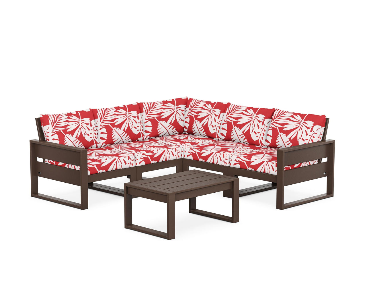 Trex Eastport 6-Piece Deep Seating Sectional + Coffee Table Set