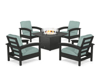 Thumbnail for Trex Rockport 5-Piece Deep Seating Set with Square Fire Pit Table