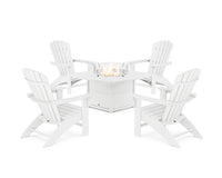 Thumbnail for Trex Yacht Club Adirondack 5-Piece Set with Fire Pit Table