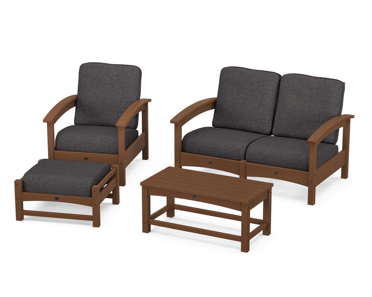 Trex Rockport 4-Piece Deep Seating Conversation Group
