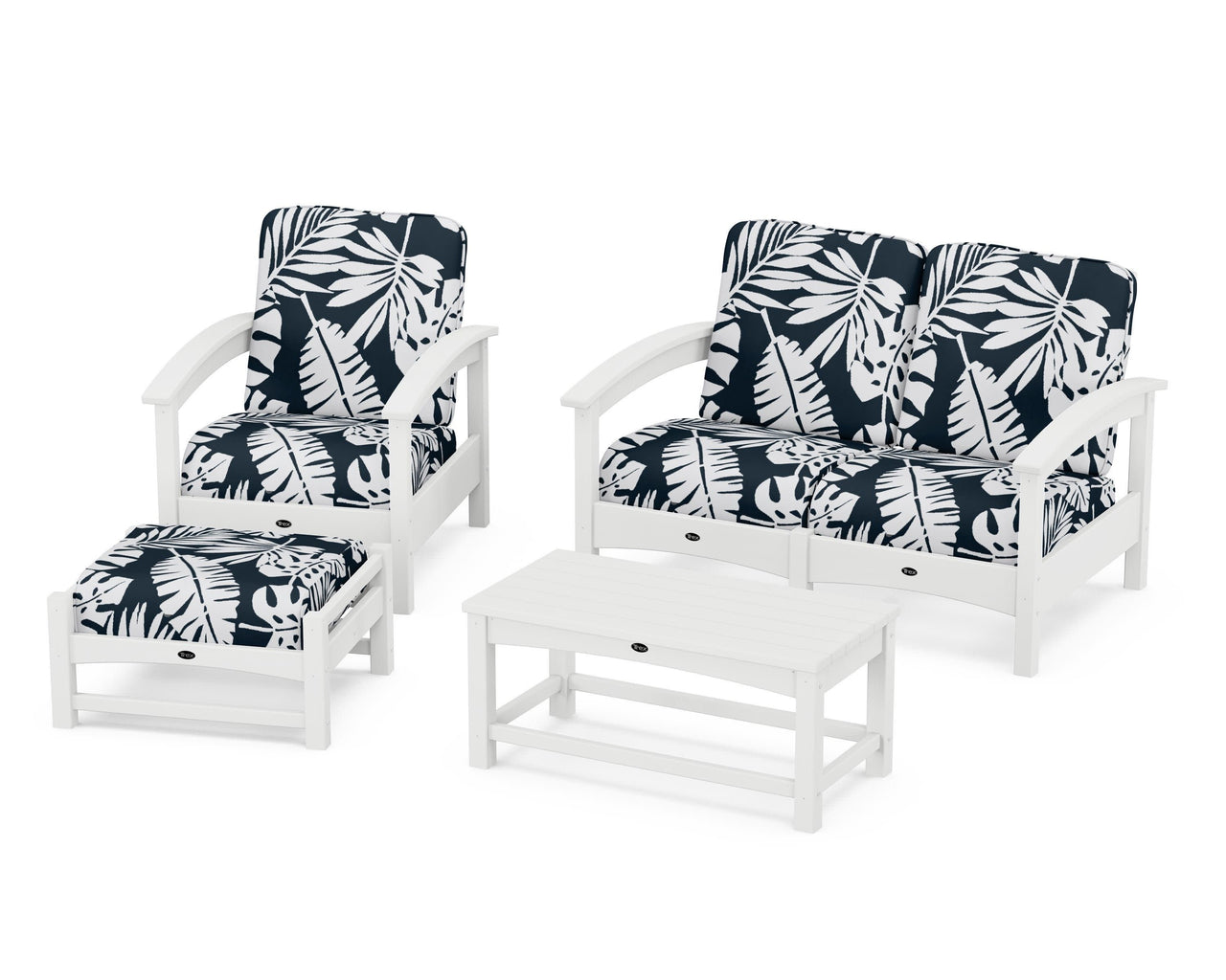 Trex Rockport 4-Piece Deep Seating Conversation Group