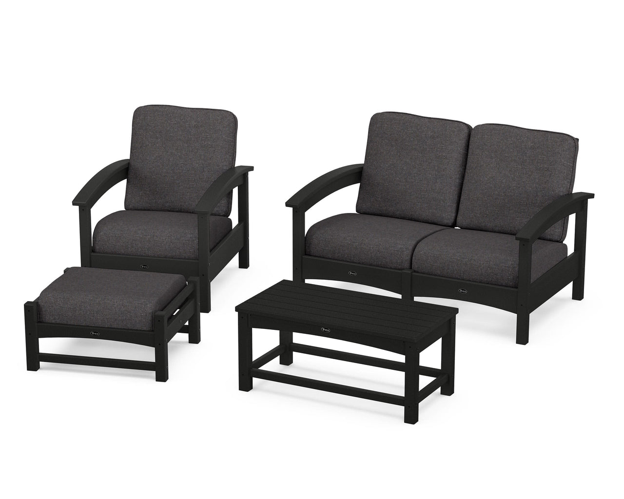 Trex Rockport 4-Piece Deep Seating Conversation Group