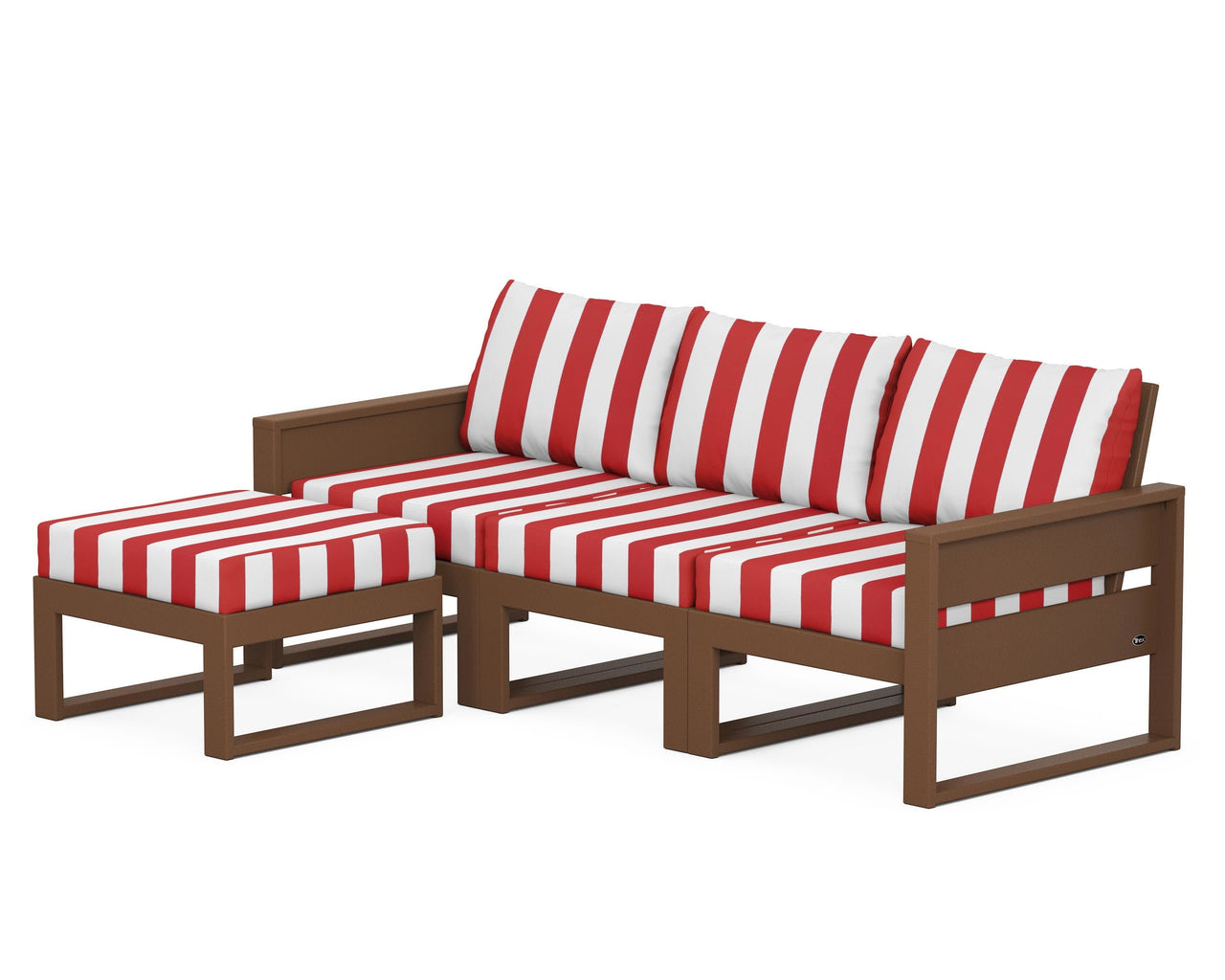 Trex Eastport 4- Piece Sectional with Ottoman