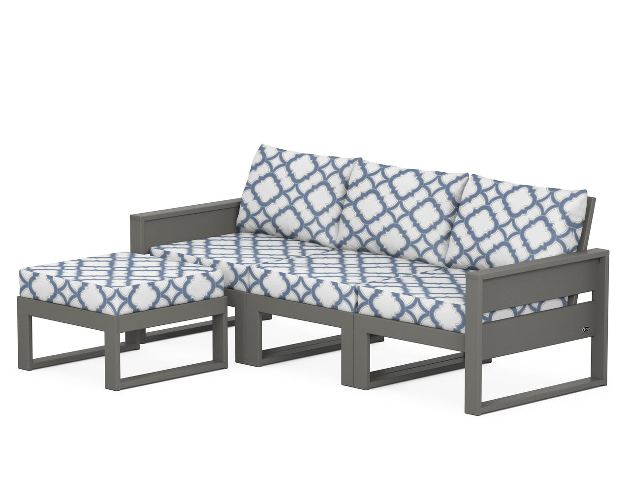 Trex Eastport 4- Piece Sectional with Ottoman