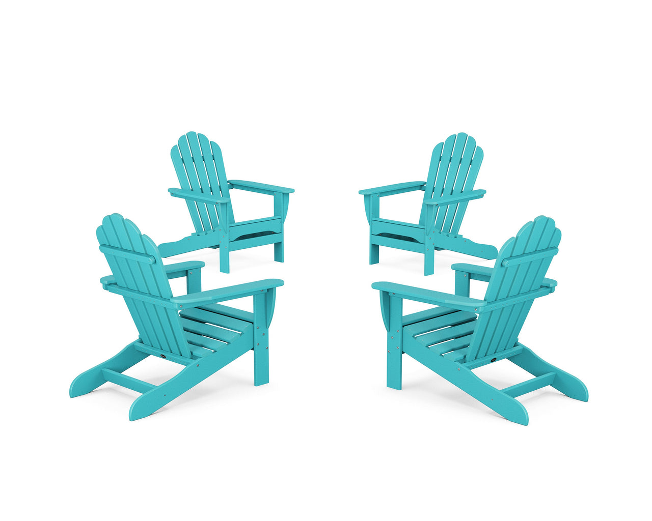 Trex 4-Piece Monterey Bay Adirondack Chair Conversation Set