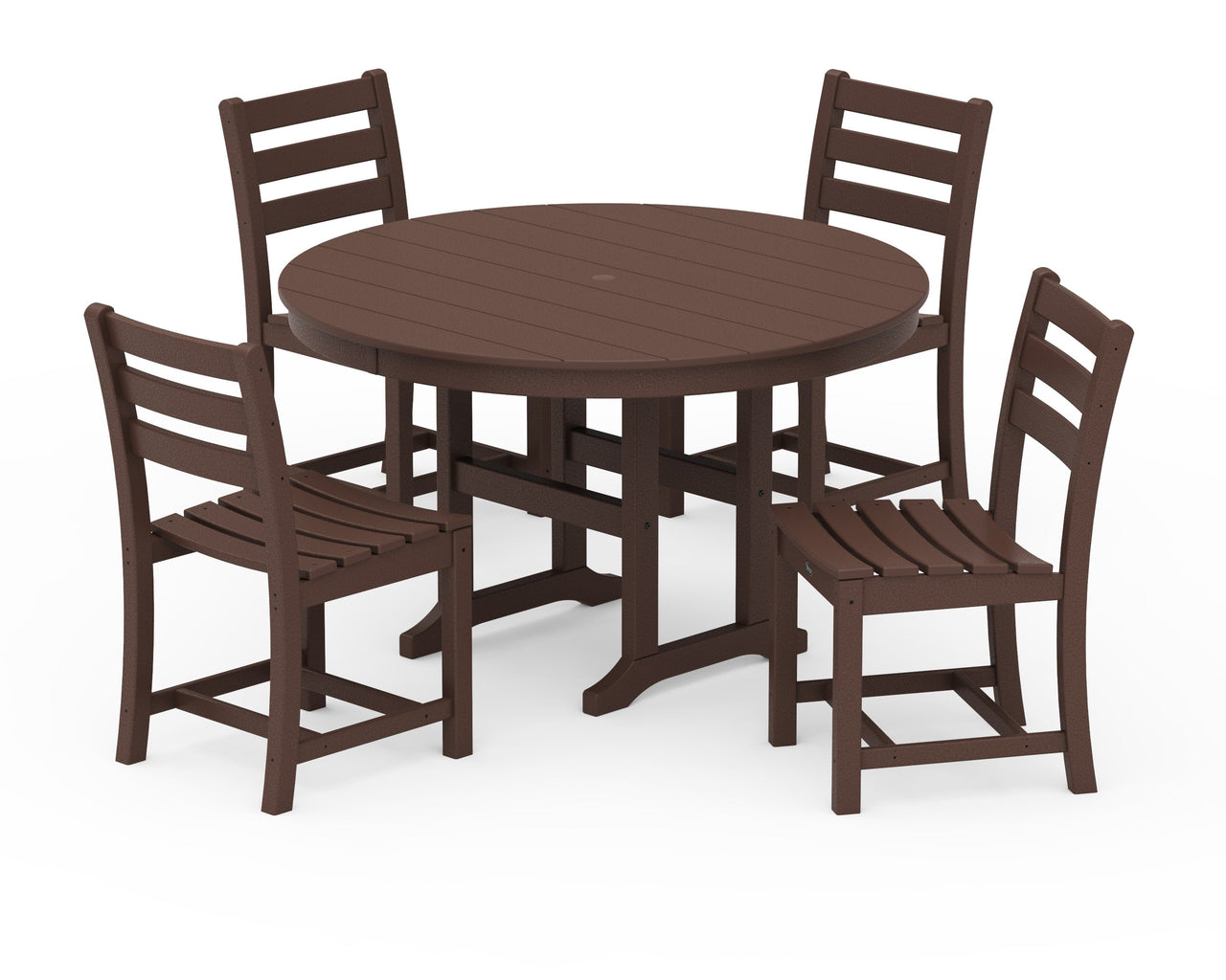 Trex Monterey Bay 5-Piece Round Side Chair Dining Set