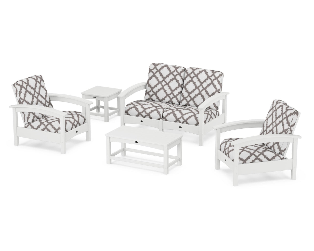 Trex Rockport Club 6-Piece Deep Seating Conversation Set