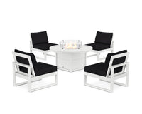 Thumbnail for Trex Eastport Modular 5-Piece Deep Seating Set with Round Fire Pit Table